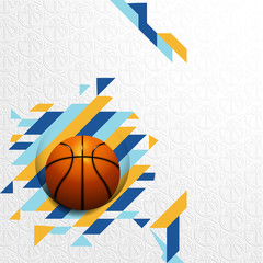 Basketball with stripes modern vector background ball pattern texture