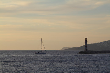 Fototapeta premium A small seaside town Turgutreis
