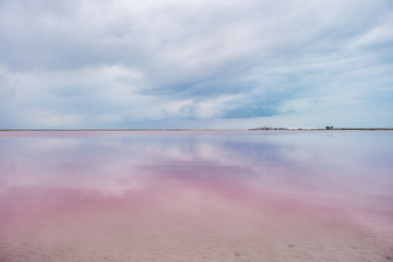 Wonderful view of Las Coloradas at Yucatan, Mexico