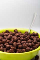 bowl of chocolate cereal