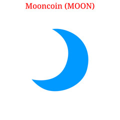 Obraz na płótnie Canvas Vector Mooncoin (MOON) logo