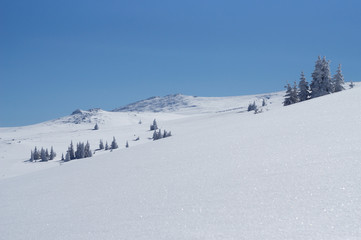 Fototapeta na wymiar High Mountain Winter
