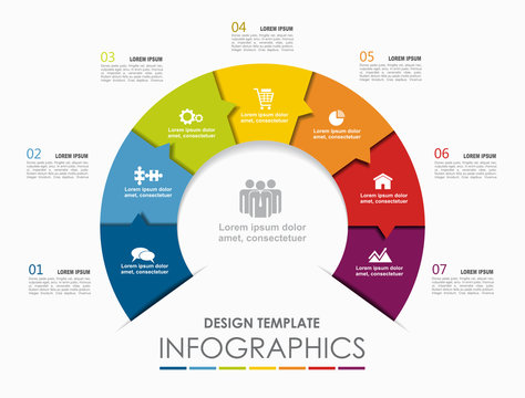 Infographic template. Vector illustration. Can be used for workflow layout, diagram, business step options, banner.
