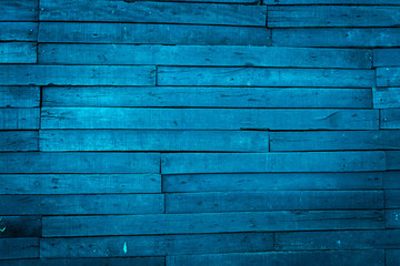 old vintage blue wood background texture..