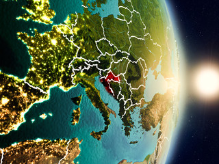 Croatia during sunrise