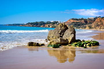 Fototapeta na wymiar Falesia Beach in Portugal
