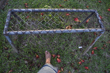 Pé na trave do gol © Luis Cabelos