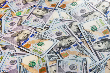 Background of 100 dollar bills