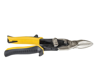 Manual industrial scissors for cutting the tin