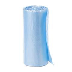 Blue garbage bags