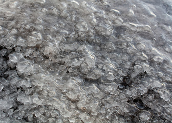 Ice crystals background or backdrop