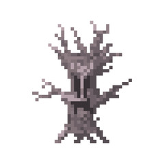 Pixel evil tree for games and websites