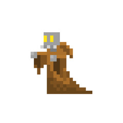 Pixel character warlock for games and websites