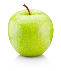 Fresh green apple isolated on a white background