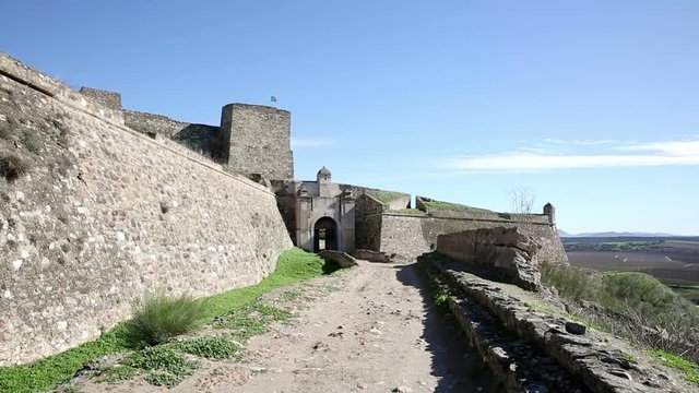 the fortress of Juromenha village (Nossa Senhora do Loreto), district of Evora, Portugal