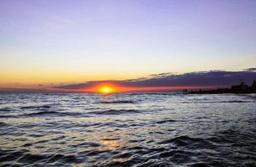 rays of the sun breaking through the clouds