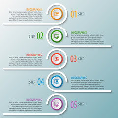 Abstract 3D Paper Infographics