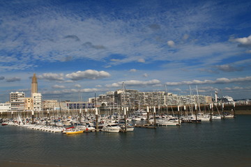 Obraz premium Port de plaisance du Havre, Seine Maritime, Normandie, France
