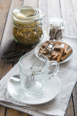 Flores de manzanilla silvestre para la preparación de infusiones y bebidas calientes