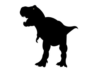 Tyrannosaurus Rex silhouette illustration