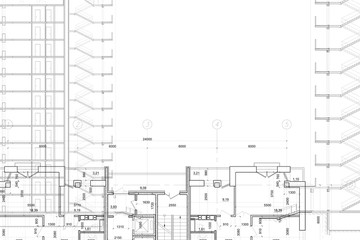 Background of architectural technical drawing