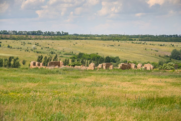 Fototapeta na wymiar Ukrainian Stonehenge near the village of Konskie Razdory