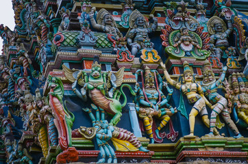 Meenakshi hindu temple in Madurai,