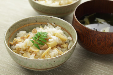 竹の子ご飯と若竹汁