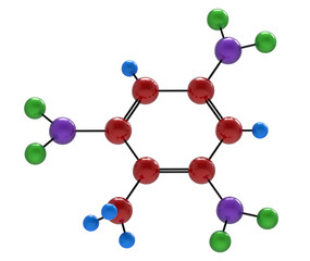 Molecule of trinitrotoluene