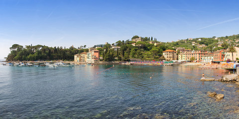 Fototapeta na wymiar Panorama San Michele di Pagana - Liguria - Italy