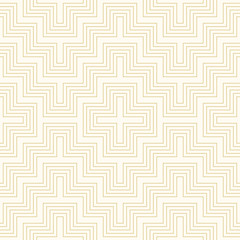 Pattern geometric line square seamless luxury design gold colors background.