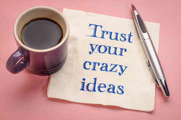 Trust your crazy ideas reminder