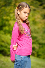 Girl in a Summer Park