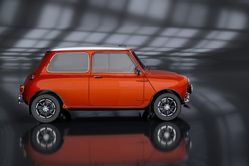 Obraz na płótnie Canvas Illustration 3D Rendering of a Brand-less Generic Concept Car.