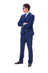 Businessman isolated on the white background