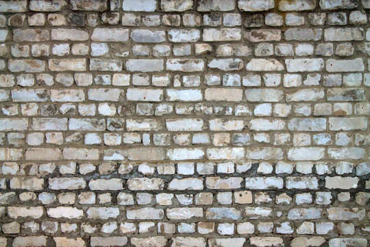 Fototapeta Wall of white brick
