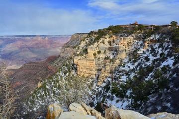 Grand Canyon National Park South Rim Arizona Snow