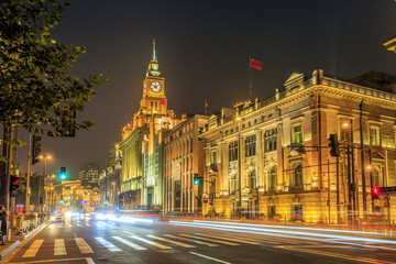 Obraz premium Shanghai Bund night view