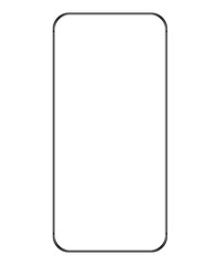 phone vector drawing isolated on white background