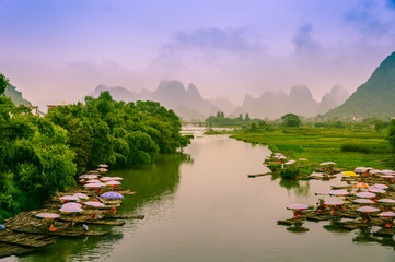 Obraz premium Guilin Lijiang landscape scenery