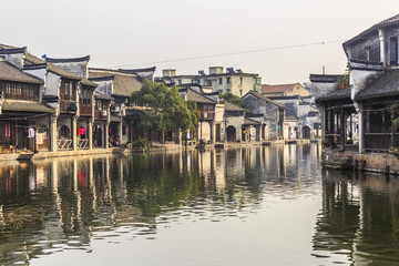 Fototapeta na wymiar Jiangnan Water Town Nanxun Ancient Town