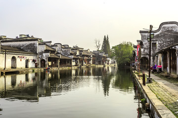 Fototapeta na wymiar Jiangnan Water Town Nanxun Ancient Town
