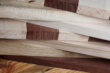 boards of valuable breeds of a tree .woodworking