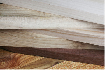  boards of valuable breeds of a tree .woodworking