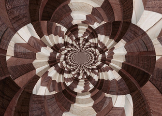 abstract image of her with the carpentry blanks mahogany