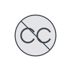 Allow copy copyright no restriction right icon