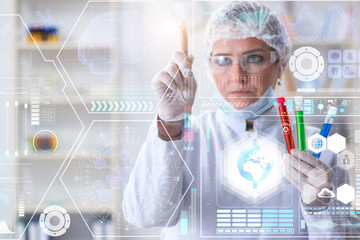 Woman doctor in telemedicine mhealth concept