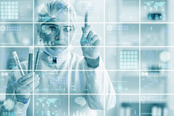 Woman doctor in telemedicine mhealth concept