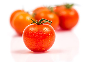 Tomato on white