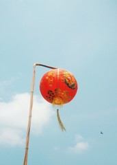 Obraz premium Red Lantern Decorated on Chinese New Year